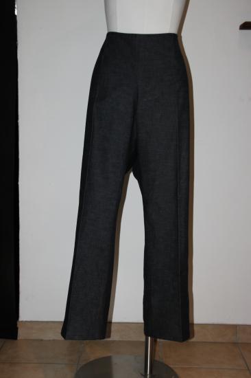 Pantalon avec pinces et pli marqué (dvt)