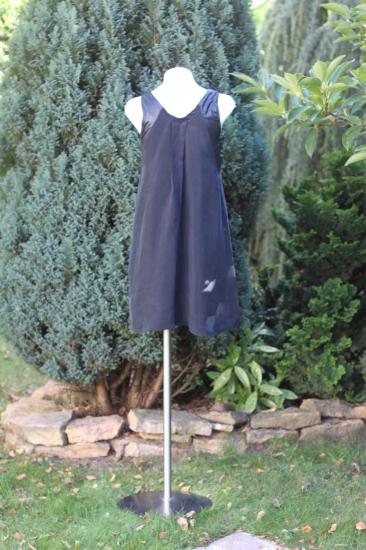 Robe courte bi-matière dos