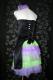 Robe bustier et jupon avec volant 3 couleurs (dos)