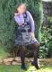 Robe salopette détachable pour faire juste une jupe (devant)